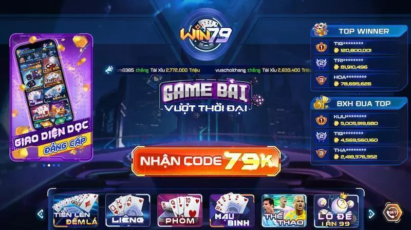 Win79 – Cổng game bài đổi thưởng số 1 Việt Nam