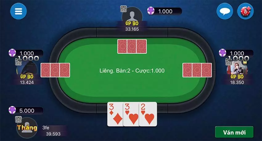 Trò game Bài liêng chất nào to nhất?